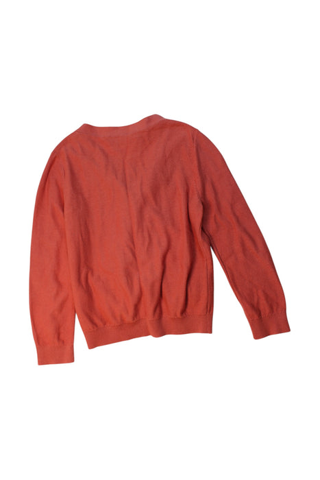 A Orange Cardigans from Bonpoint in size 6T for girl. (Back View)
