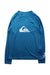 A Blue Rash Guards from Quiksilver in size 7Y for boy. (Front View)