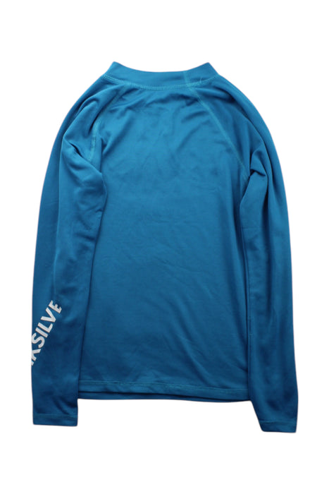 A Blue Rash Guards from Quiksilver in size 7Y for boy. (Back View)