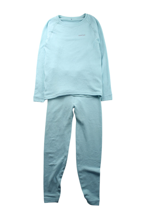 A Blue Pyjama Sets from Mont-bell in size 12Y for neutral. (Front View)