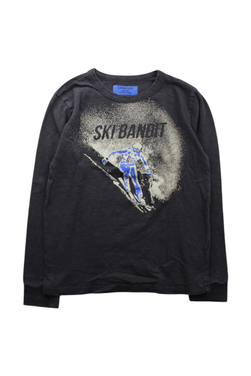 A Black Long Sleeve T Shirts from Crewcuts in size 10Y for boy. (Front View)