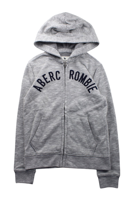 A Grey Hooded Sweatshirts from Abercrombie & Fitch in size 9Y for neutral. (Front View)