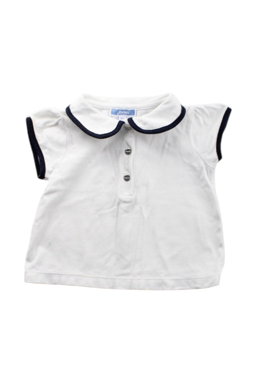 A White Short Sleeve Tops from Jacadi in size 12-18M for neutral. (Front View)