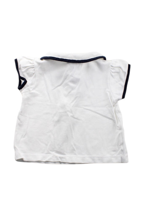 A White Short Sleeve Tops from Jacadi in size 12-18M for neutral. (Back View)