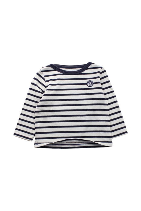 A White Long Sleeve T Shirts from Petit Bateau in size 2T for neutral. (Front View)