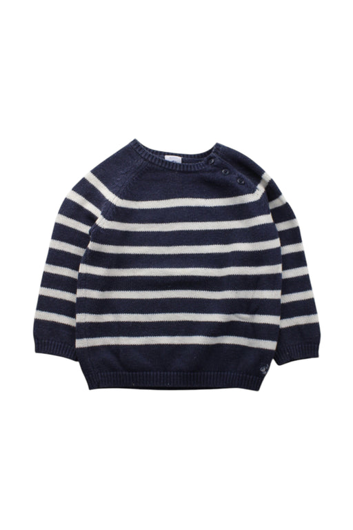 A Navy Knit Sweaters from Petit Bateau in size 12-18M for neutral. (Front View)