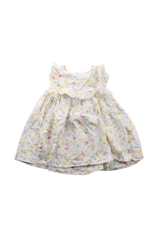 A Multicolour Sleeveless Dresses from Petit Bateau in size 6-12M for girl. (Front View)