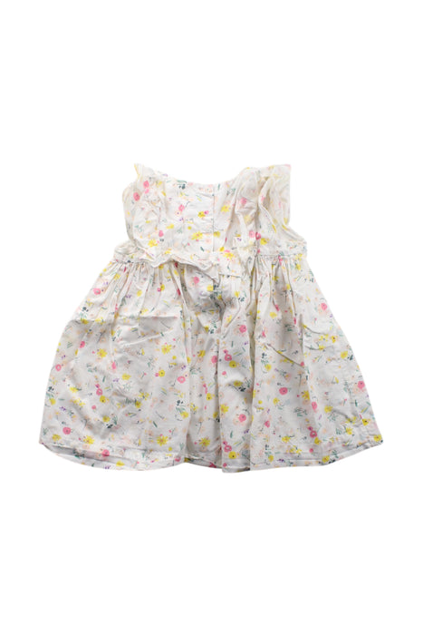 A Multicolour Sleeveless Dresses from Petit Bateau in size 6-12M for girl. (Back View)