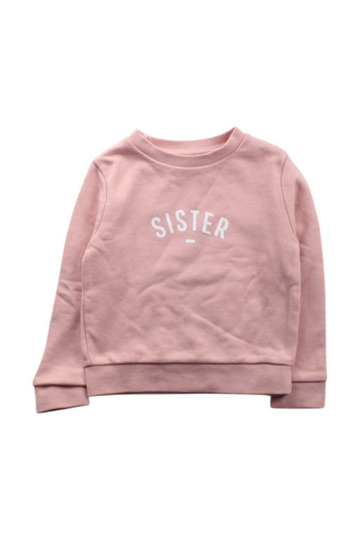 A Pink Crewneck Sweatshirts from Bob & Blossom in size 6-12M for girl. (Front View)