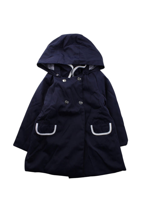 A Navy Coats from Jacadi in size 3T for neutral. (Front View)