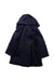 A Navy Coats from Jacadi in size 3T for neutral. (Back View)