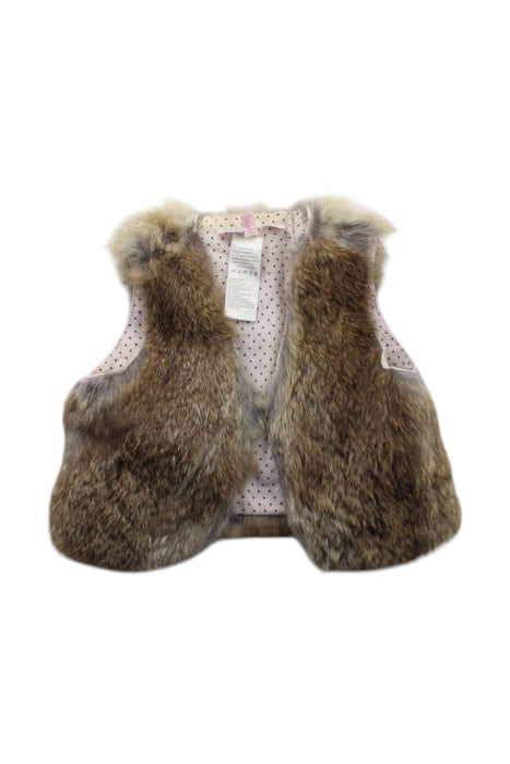 A Brown Outerwear Vests from Bonpoint in size 2T for girl. (Front View)