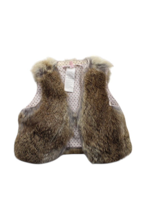 A Brown Outerwear Vests from Bonpoint in size 2T for girl. (Front View)