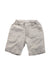 A Beige Shorts from Laranjinha in size 4T for neutral. (Front View)