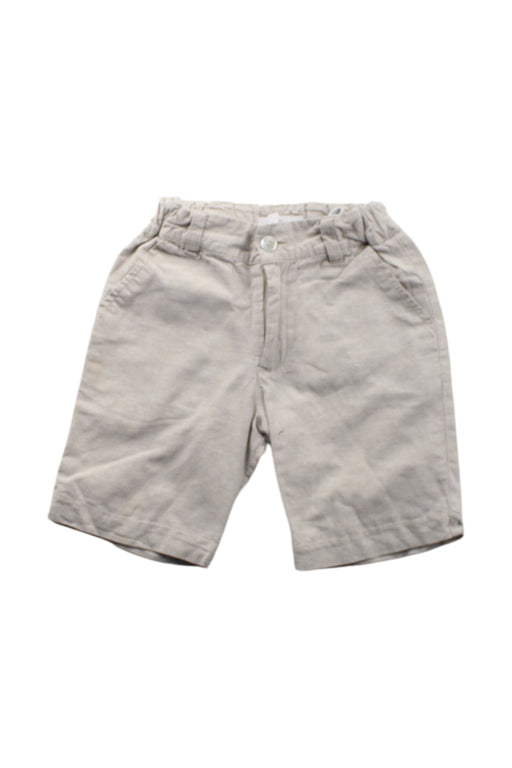 A Beige Shorts from Laranjinha in size 4T for neutral. (Front View)