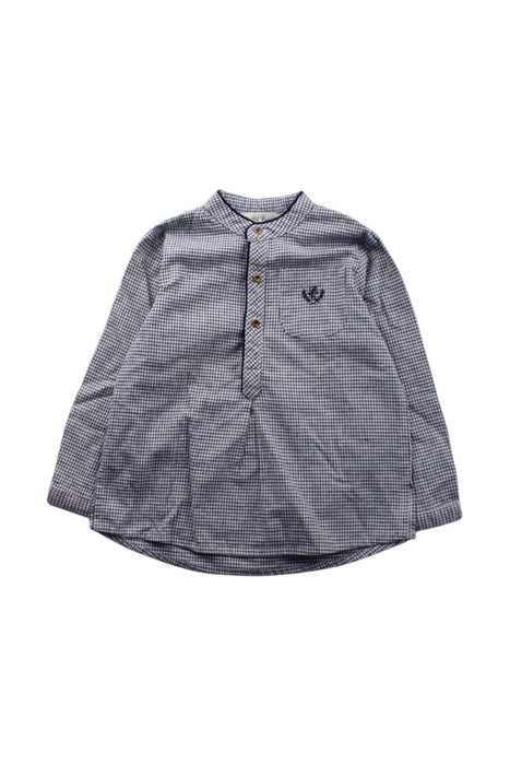 A Blue Long Sleeve Shirts from Pili Carrera in size 4T for neutral. (Front View)