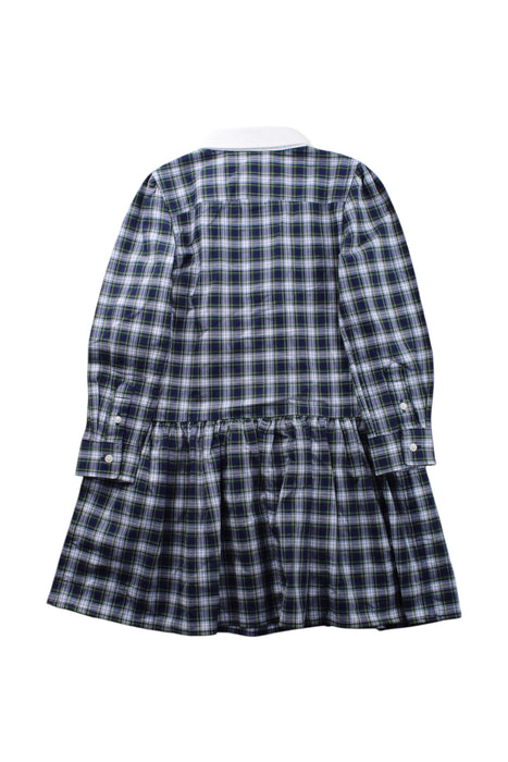 A Navy Long Sleeve Dresses from Polo Ralph Lauren in size 4T for girl. (Back View)