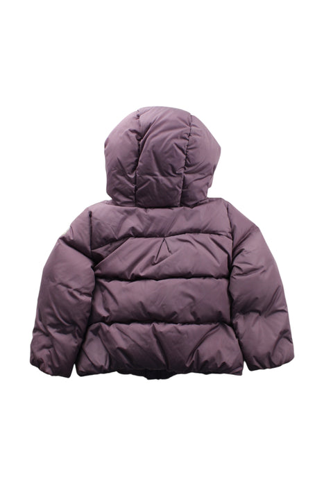 A Purple Puffer/Quilted Coats & Outerwear from Moncler in size 18-24M for neutral. (Back View)