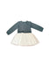 A Blue Long Sleeve Dresses from Petit Bateau in size 8Y for girl. (Front View)