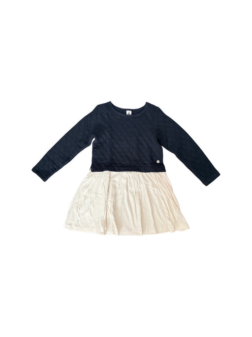 A Black Long Sleeve Dresses from Petit Bateau in size 8Y for girl. (Front View)