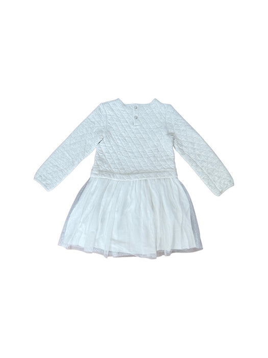 A White Long Sleeve Dresses from Petit Bateau in size 8Y for girl. (Back View)