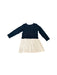 A Black Long Sleeve Dresses from Petit Bateau in size 8Y for girl. (Back View)