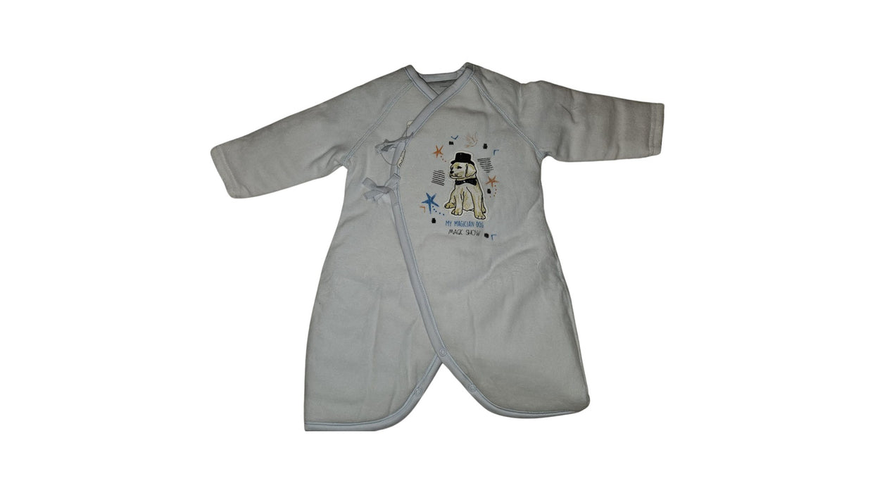 A Blue Sleepsacs from Mides in size 3-6M for neutral. (Front View)