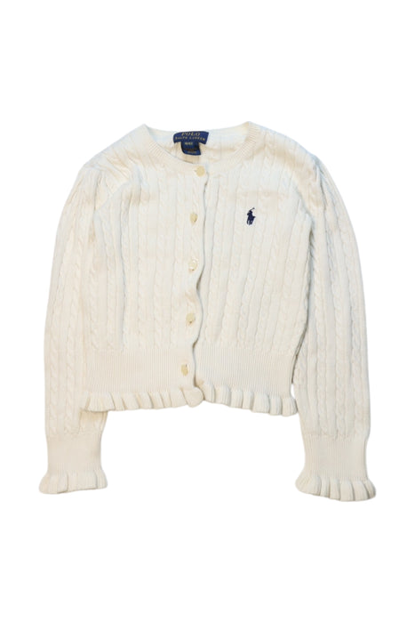A Ivory Cardigans from Polo Ralph Lauren in size 4T for girl. (Front View)