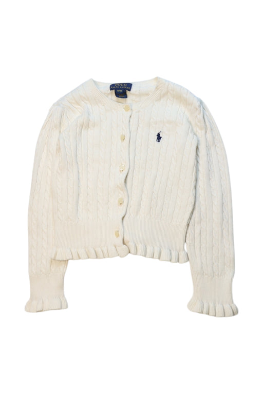 A Ivory Cardigans from Polo Ralph Lauren in size 4T for girl. (Front View)