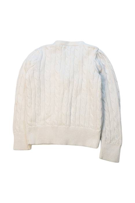 A White Cardigans from Polo Ralph Lauren in size 5T for girl. (Back View)