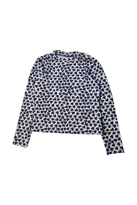 A Blue Long Sleeve Tops from Crewcuts in size 6T for girl. (Front View)