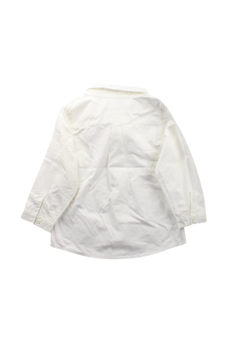 A White Long Sleeve Shirts from Petit Bateau in size 3T for neutral. (Back View)