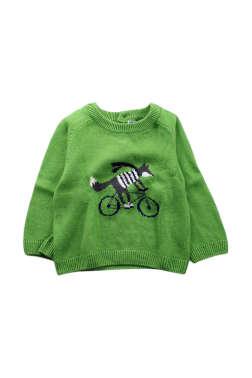 A Green Knit Sweaters from Jacadi in size 12-18M for neutral. (Front View)