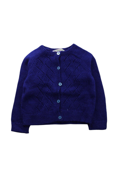 A Navy Cardigans from Bonpoint in size 3T for girl. (Front View)