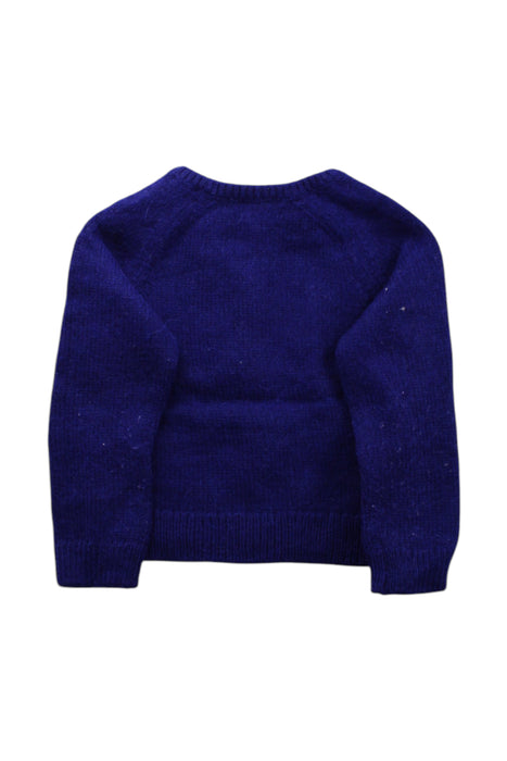 A Navy Cardigans from Bonpoint in size 3T for girl. (Back View)