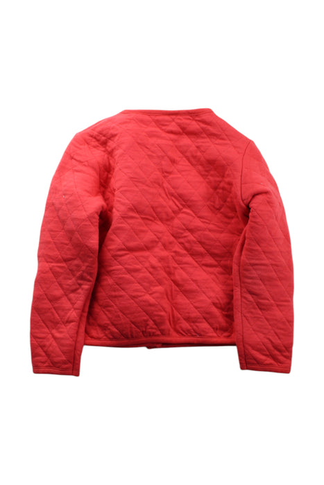 A Red Puffer/Quilted Jackets from Petit Bateau in size 5T for neutral. (Back View)