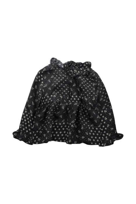 A Black Long Sleeve Tops from Petit Bateau in size 6T for girl. (Back View)