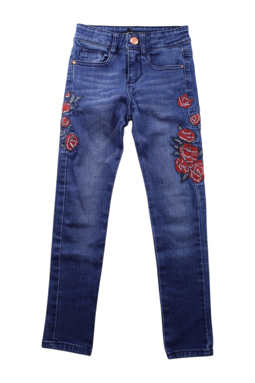 A Blue Jeans from IKKS in size 6T for girl. (Front View)