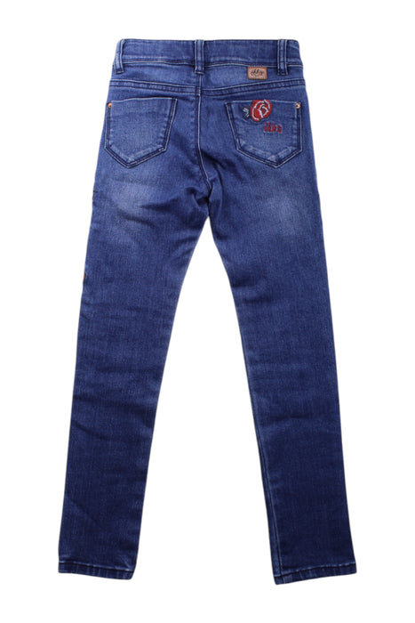 A Blue Jeans from IKKS in size 6T for girl. (Back View)