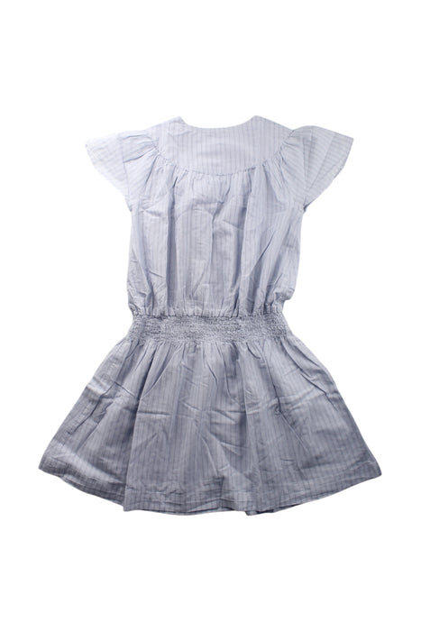 A Grey Short Sleeve Dresses from Rose et Théo in size 10Y for girl. (Back View)