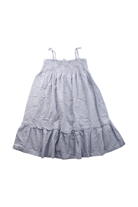 A Blue Sleeveless Dresses from Rose et Théo in size 8Y for girl. (Front View)