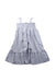 A Blue Sleeveless Dresses from Rose et Théo in size 8Y for girl. (Back View)