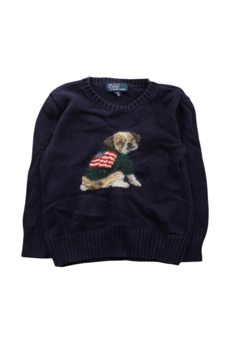 A Navy Knit Sweaters from Polo Ralph Lauren in size 4T for neutral. (Front View)