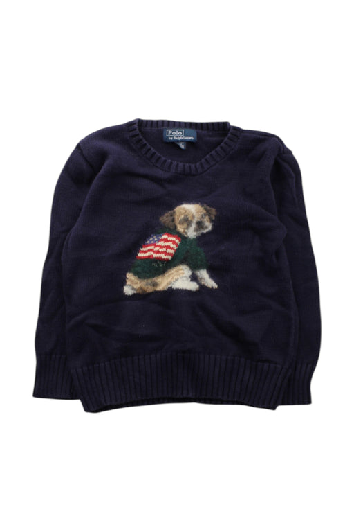 A Navy Knit Sweaters from Polo Ralph Lauren in size 4T for neutral. (Front View)