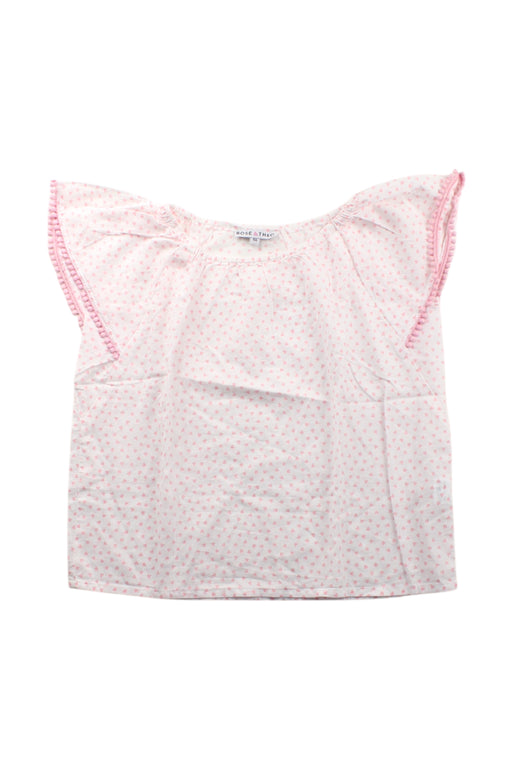 A White Sleeveless Tops from Rose et Théo in size 6T for girl. (Front View)