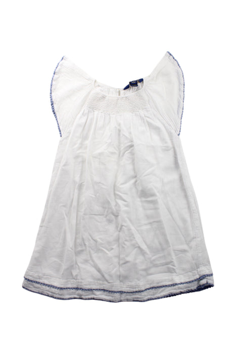 A White Sleeveless Dresses from Polo Ralph Lauren in size 5T for girl. (Front View)