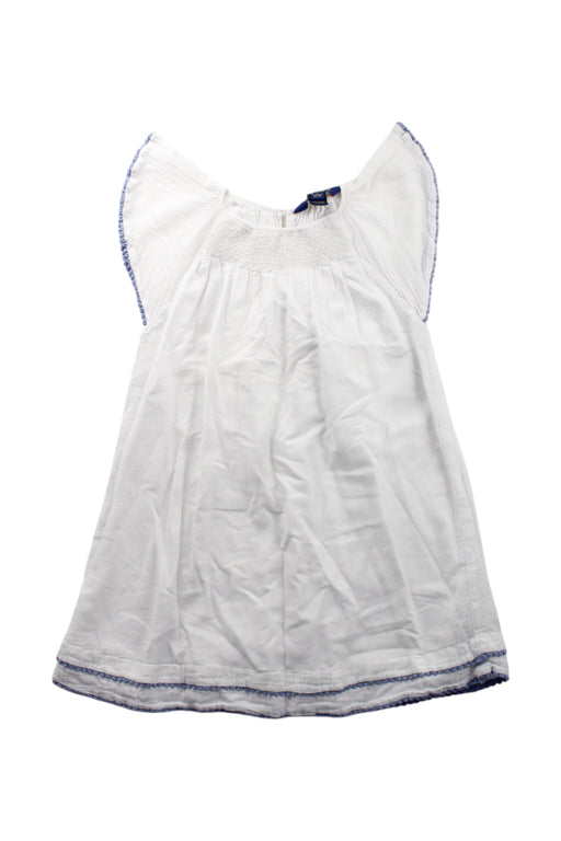 A White Sleeveless Dresses from Polo Ralph Lauren in size 5T for girl. (Front View)