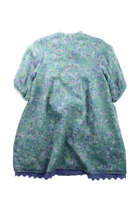 A Multicolor Long Sleeve Dresses from Anna Sui in size 7Y for girl. (Back View)