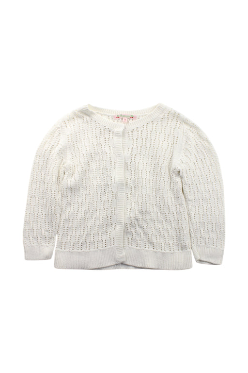 A White Cardigans from Bonpoint in size 8Y for girl. (Front View)