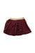A Burgundy Short Skirts from Petit Bateau in size 6T for girl. (Front View)